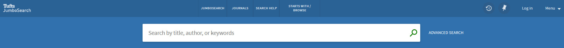 Screenshot of the JumboSearch search box on the JumboSearch homepage