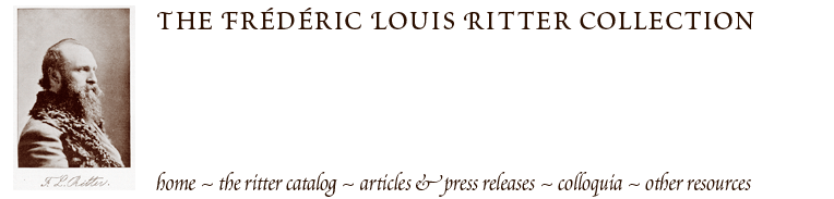 This image of Ritter is taken from A Hundred Years of Music in America... A Full and Reliable Summary of American Musical Effort as Displayed in the Personal History of Artists, Composers and Educators.  By W.S.B. Matthews.  (Chicago: G.L. Howe, 1889)